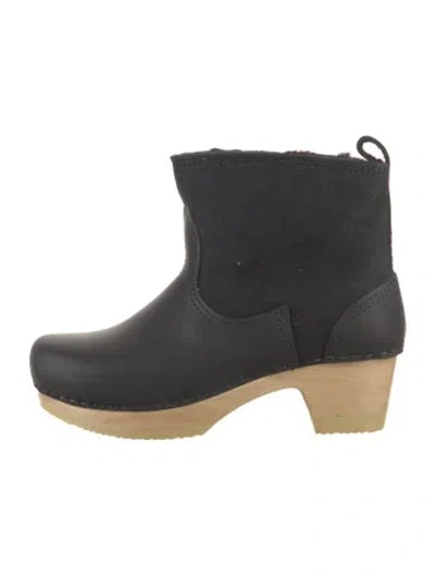 Pre-owned No. 6 Store Leather Rain Boots In Black