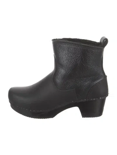 Pre-owned No. 6 Store Leather Rain Boots In Black