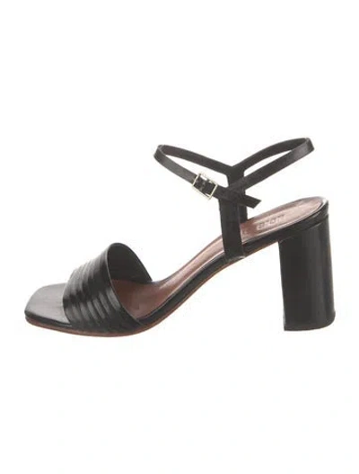 Pre-owned No. 6 Store Leather Sandals In Black