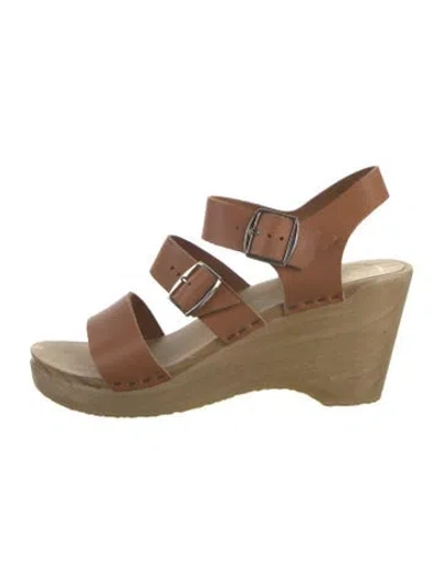 Pre-owned No. 6 Store Leather Sandals In Brown