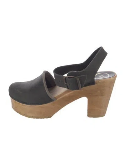 Pre-owned No. 6 Store Leather Slingback Pumps In Black