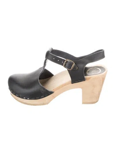 Pre-owned No. 6 Store Leather T-strap Pumps In Black
