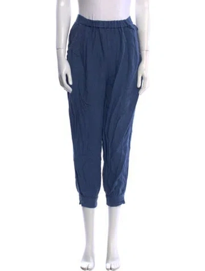 Pre-owned No. 6 Store Linen Skinny Leg Pants In Blue
