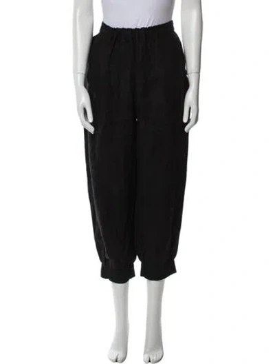 Pre-owned No. 6 Store Linen Straight Leg Pants In Black