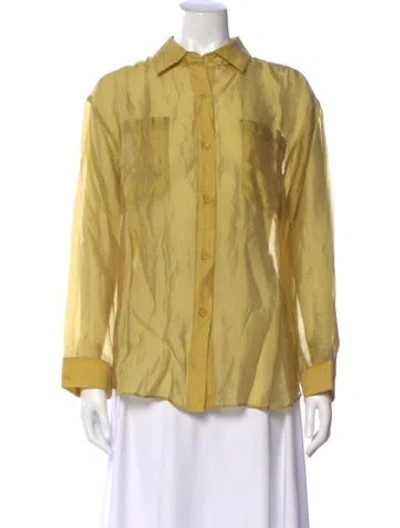 Pre-owned No. 6 Store Long Sleeve Top W/ Tags In Yellow