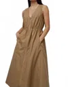 No. 6 Store Mercer Dress In Khaki In Brown