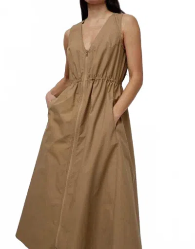 No. 6 Store Mercer Dress In Khaki In Brown