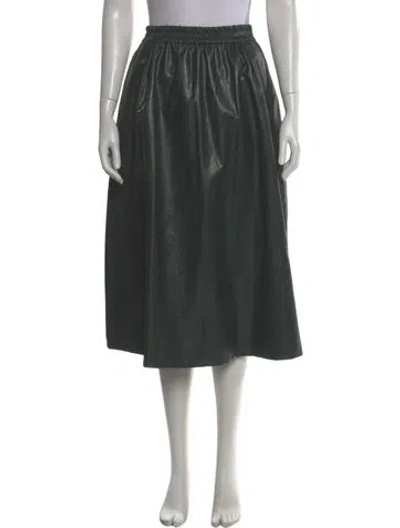 Pre-owned No. 6 Store Midi Length Skirt In Green