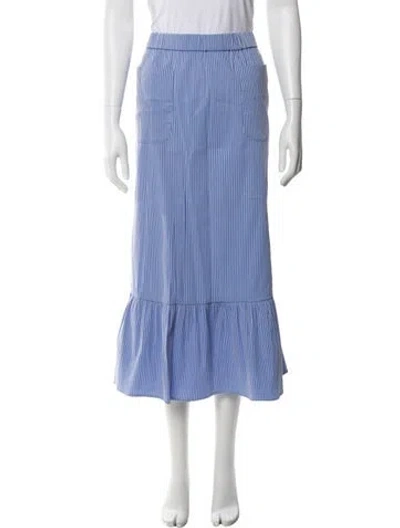 Pre-owned No. 6 Store Midi Length Skirt W/ Tags In Blue