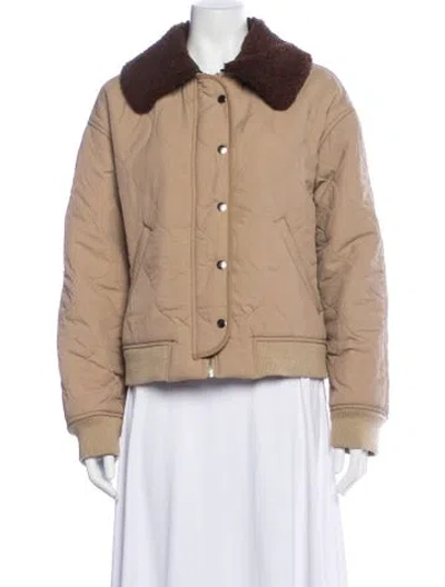 Pre-owned No. 6 Store Nylon Bomber Jacket In Brown