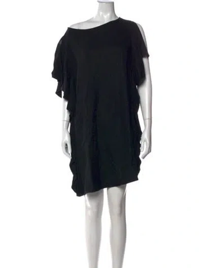 Pre-owned No. 6 Store Off-the-shoulder Mini Dress In Black