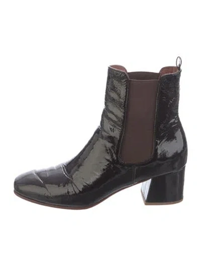 Pre-owned No. 6 Store Patent Leather Chelsea Boots In Brown