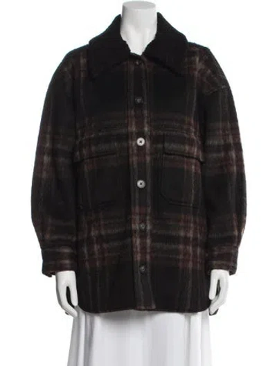 Pre-owned No. 6 Store Plaid Print Coat In Multi