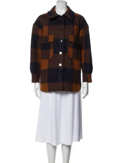 Pre-owned No. 6 Store Plaid Print Jacket In Multi