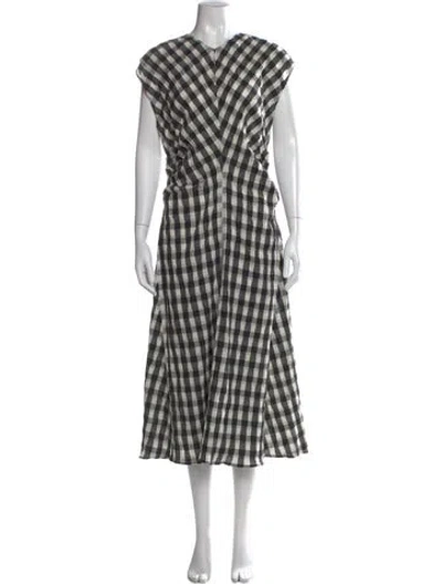 Pre-owned No. 6 Store Plaid Print Long Dress W/ Tags In Multi