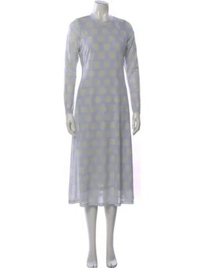 Pre-owned No. 6 Store Polka Dot Print Midi Length Dress In Multi
