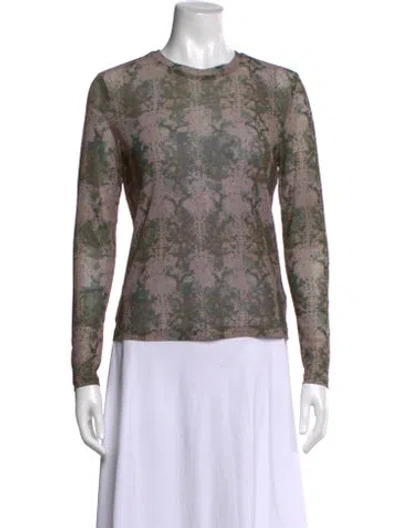 Pre-owned No. 6 Store Printed Crew Neck Top In Multi