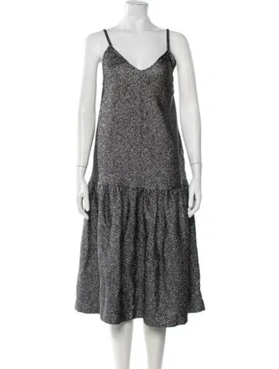 Pre-owned No. 6 Store Printed Midi Length Dress In Multi
