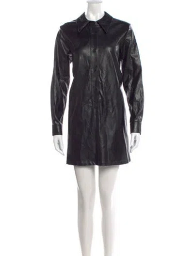 Pre-owned No. 6 Store Printed Mini Dress In Black