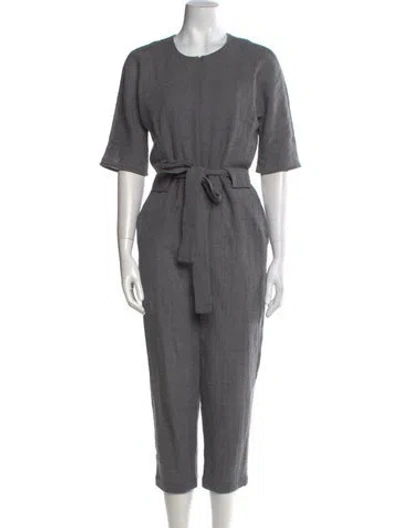 Pre-owned No. 6 Store Scoop Neck Jumpsuit In Gray