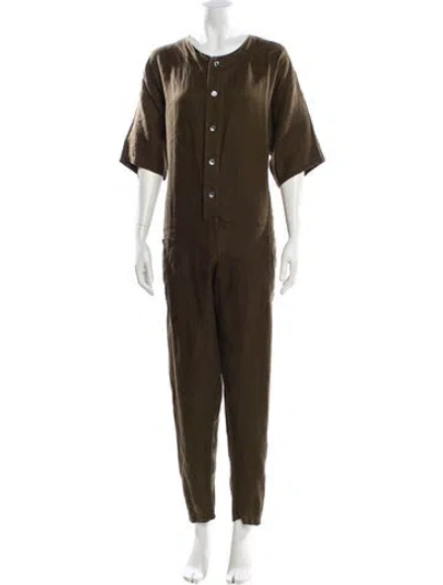 Pre-owned No. 6 Store Scoop Neck Jumpsuit In Green