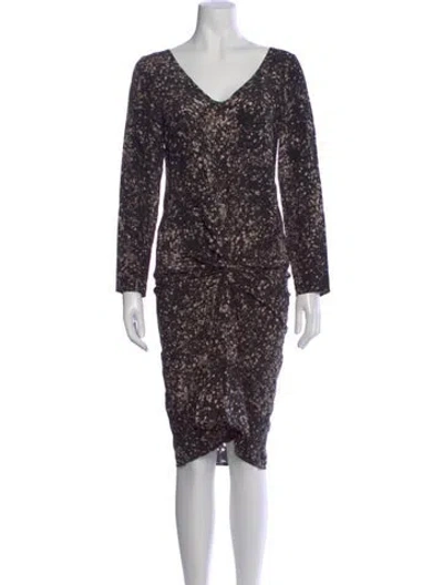 Pre-owned No. 6 Store Silk Knee-length Dress In Multi