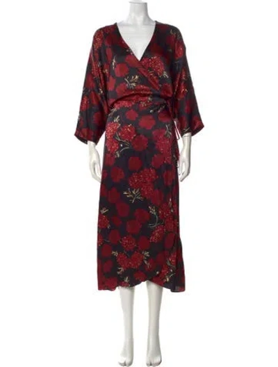 Pre-owned No. 6 Store Silk Long Dress In Black