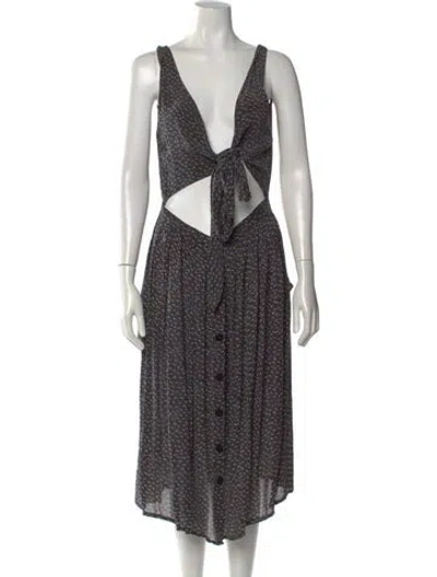 Pre-owned No. 6 Store Silk Long Dress In Multi