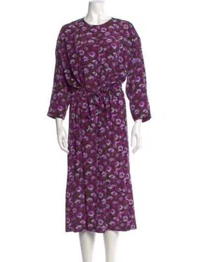 Pre-owned No. 6 Store Silk Long Dress In Purple
