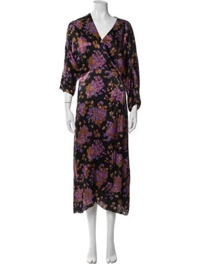 Pre-owned No. 6 Store Silk Midi Length Dress In Black
