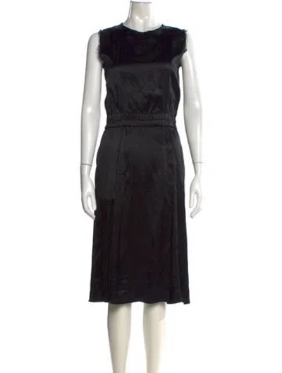 Pre-owned No. 6 Store Silk Midi Length Dress In Black