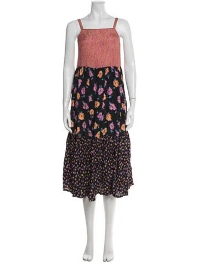 Pre-owned No. 6 Store Silk Midi Length Dress In Blue