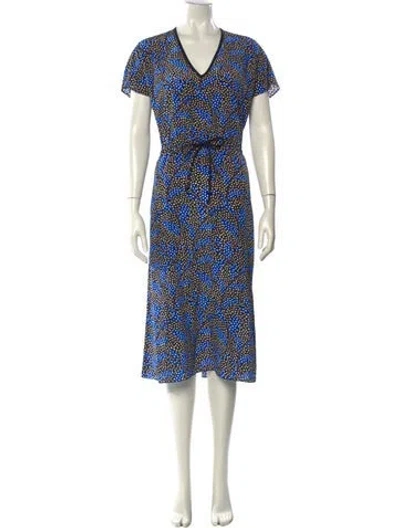 Pre-owned No. 6 Store Silk Midi Length Dress In Multi