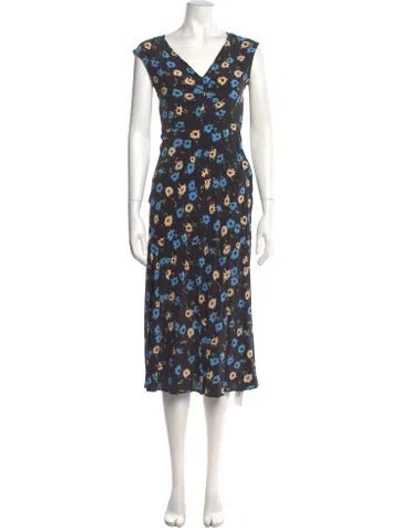 Pre-owned No. 6 Store Silk Midi Length Dress In Multi