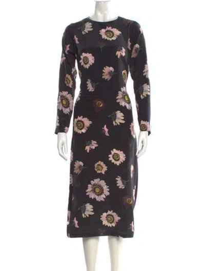 Pre-owned No. 6 Store Silk Midi Length Dress In Multi