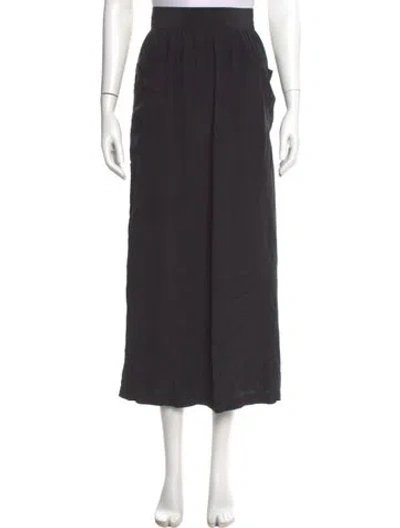 Pre-owned No. 6 Store Silk Midi Length Skirt In Gray