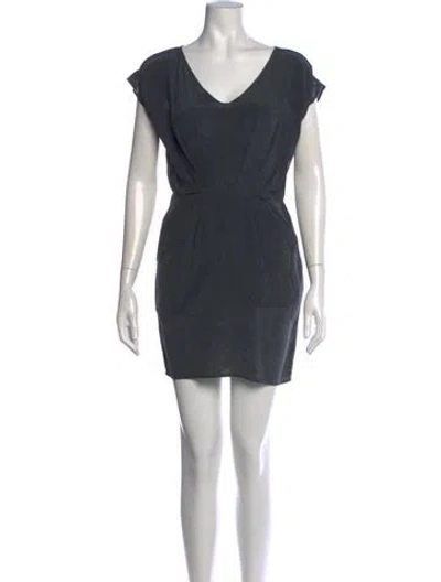Pre-owned No. 6 Store Silk Mini Dress In Green