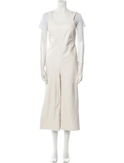 Pre-owned No. 6 Store Square Neckline Jumpsuit In White