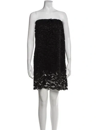 Pre-owned No. 6 Store Strapless Mini Dress In Black