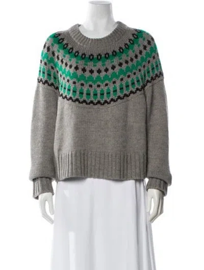 Pre-owned No. 6 Store Striped Crew Neck Sweater In Multi