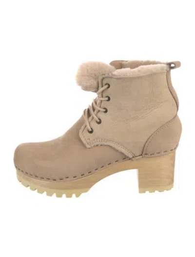 Pre-owned No. 6 Store Suede Boots In Neutral