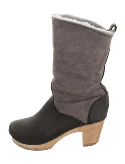 Pre-owned No. 6 Store Suede Colorblock Pattern Boots In Multi