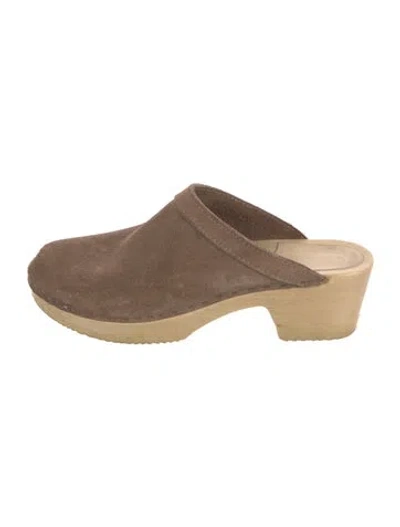 Pre-owned No. 6 Store Suede Mules In Brown