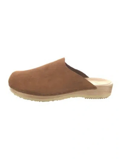 Pre-owned No. 6 Store Suede Mules In Brown