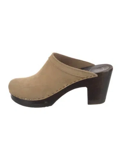 Pre-owned No. 6 Store Suede Mules In Brown