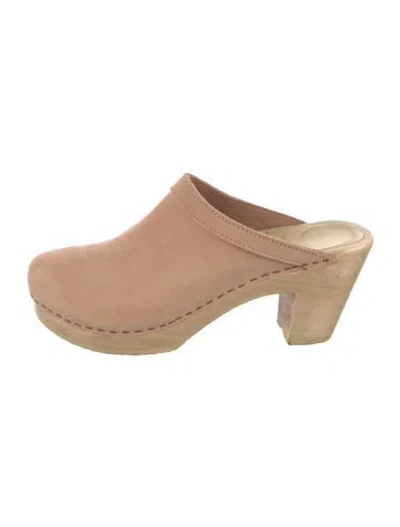Pre-owned No. 6 Store Suede Mules In Neutral