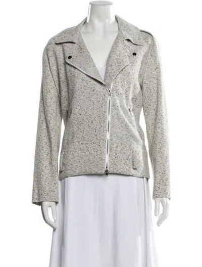 Pre-owned No. 6 Store Tweed Pattern Biker Jacket In Multi