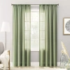 No. 918 Amalfi Rod Pocket Sheer Single Curtain Panel In Green