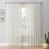 No. 918 Emily Tab Top Sheer Single Curtain Panel In White