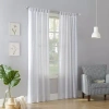 No. 918 Jacob Tab Top Sheer Single Curtain Panel In White